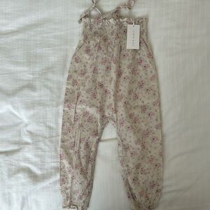 JAMIE KAY FLORAL SMOCKED JUMPSUIT NWT